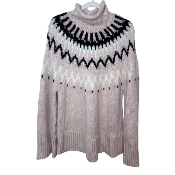 A.L.C. Ruby mock neck fair isle oversized sweater size medium NEW - Picture 3 of 16